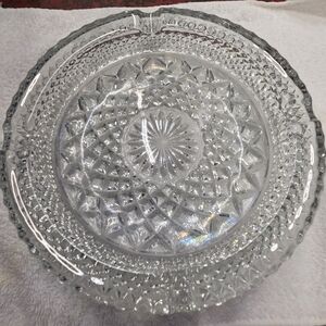 Hocking Wexford pressed glass ashtray